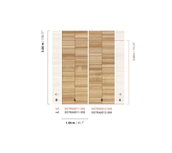 Mural Masureel Iwa DGTRA8011- 8012 abstrakcyjne góry