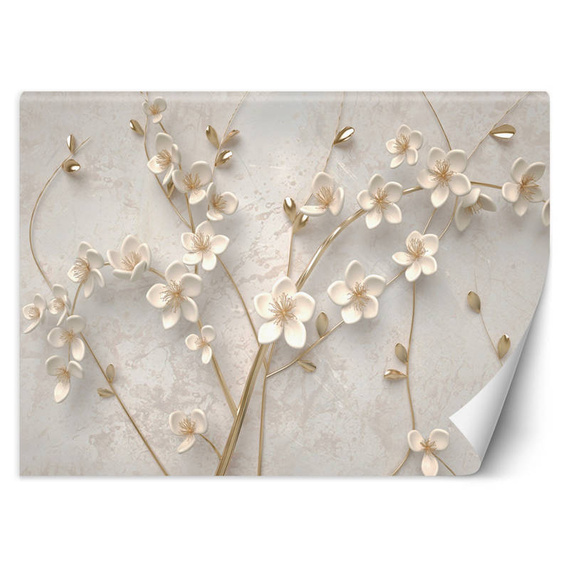 Fototapeta 3D Kwiaty na gałęziach