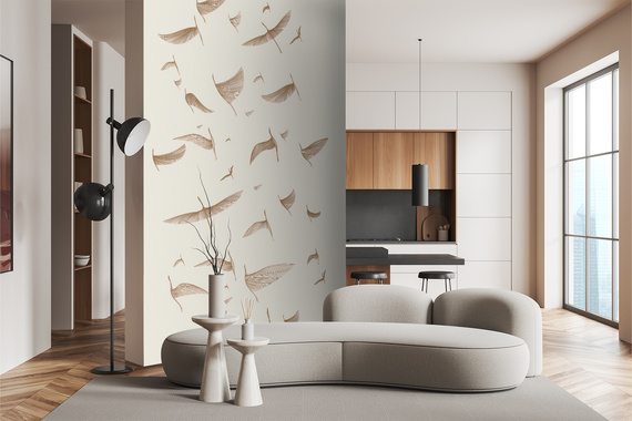 Fototapeta Lot Ptaszek Boho