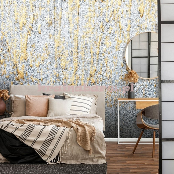 Fototapeta 13591 Złoto srebrny tynk