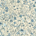 Tapeta Caselio 103001612 kwiaty i liście