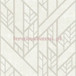 Tapeta geometryczna układ lini i rombów w beżach kremach