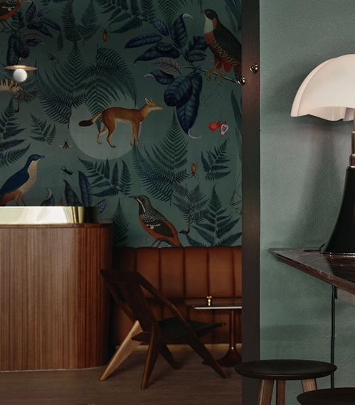 Tapeta Artystyczna Turquoise Fern