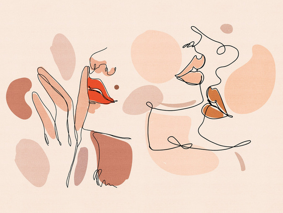 Tapeta Mural ML2601 Red Lip Faces