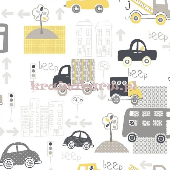  Tapeta  auta samochody  autobusy szare czarne żółte