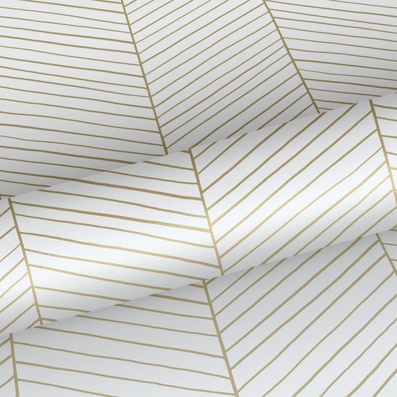 Tapeta 139135 biały i złoty wzór w jodełkę