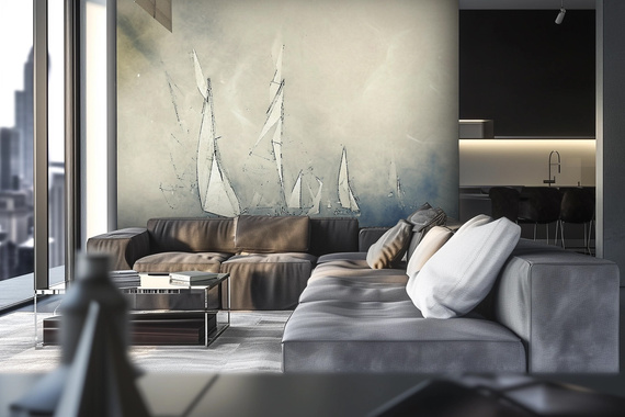 Tapeta Artystyczna Profond Voiliers PV104