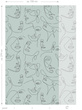 Nowoczesny Mural 158957 Twarze Line Art  Faces na szarozielonym tle