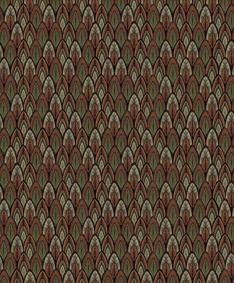 Tapeta Masureel wzór Dabu SUM405 geometryczne liście