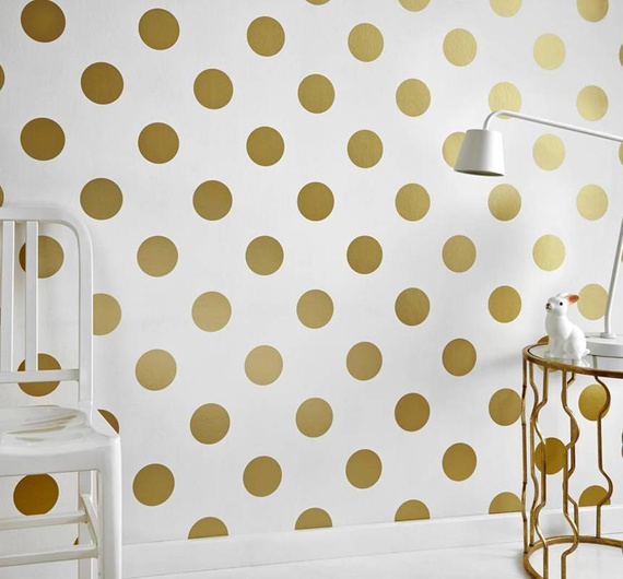 Tapeta 100105 złote kropki