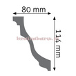 Listwa sufitowa zdobiona LGZ-10 240 x 11,4 x 8cm