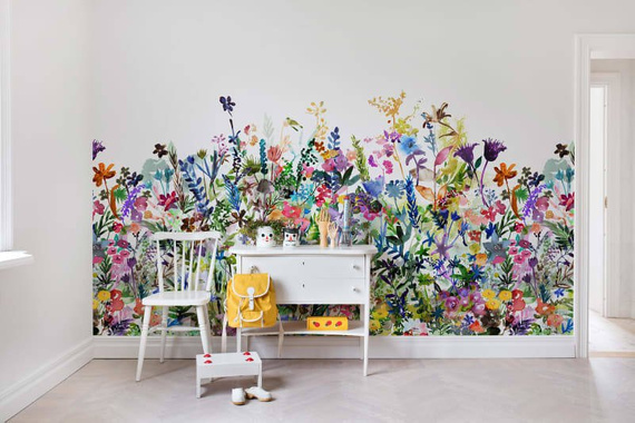 Fototapeta Akwarelowa Łąka