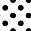 Tapeta 100104 czarno biały kropki