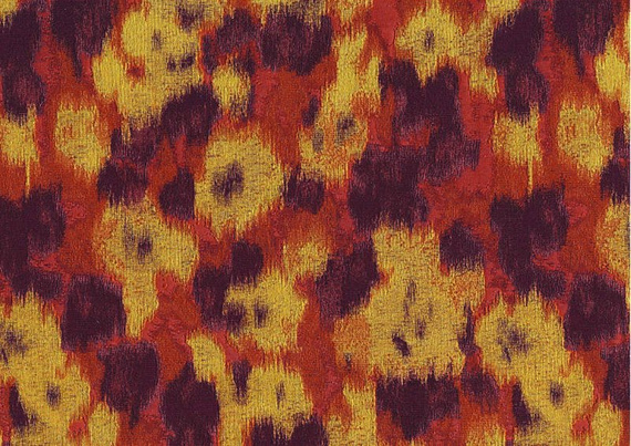 Zmywalna tapeta 24044 kwiaty odcienie czerwonego i żółtego