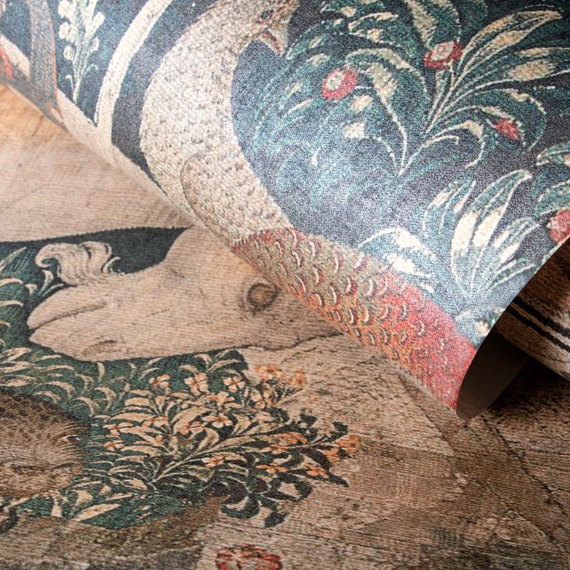 Tapeta Fototapeta  26998 Wall mural with unicorn at the fountain 