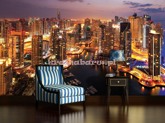 Fototapeta na flizelinie 1671VE Dubaj nocą