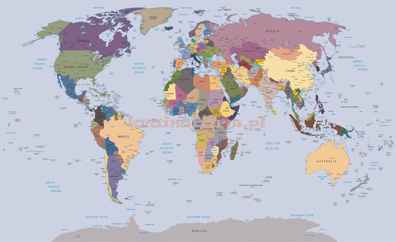 Fototapeta  2142 MAPA ŚWIATA 2