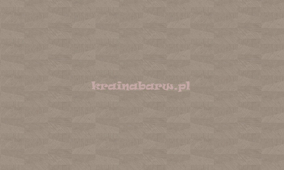 Tapeta geometryczna z  trapezowym wzorem w srebrzystych brązach z wyczuwalną strukturą  i efektem 3D