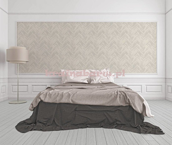 Ekskluzywna tapeta Versace IV  jodełka drewno w szarościach