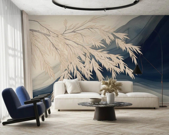 Tapeta artystyczna Wallart Dalilia gałazka