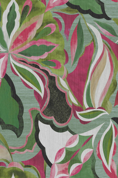 Tapeta tekstylna Arte 24101 Myriad tropikalne kwiaty