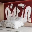 Tapeta artystyczna Wallart Couple Burgundy dwie postacie abstrakcja 
