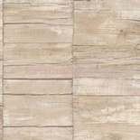 Tapeta stare deski z sękami pęknięciami w beżach szarościach