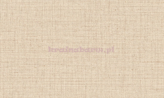 Tapeta jednobarwna w beżach przypominająca tkaninę