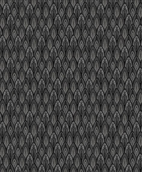 Tapeta Masureel wzór Dabu SUM401 geometryczne liście