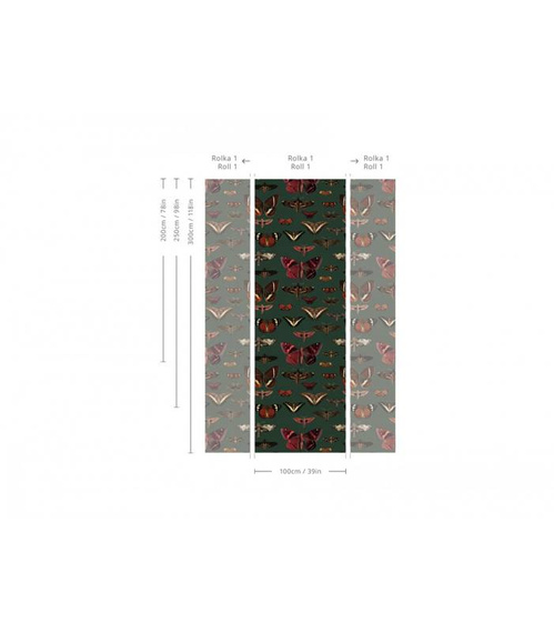 Tapeta Artystyczna Butterflies Vert