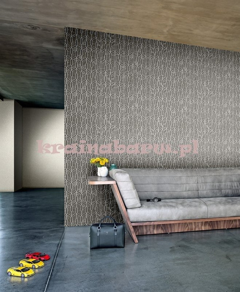 Lamborghini tapeta geometryczna szara