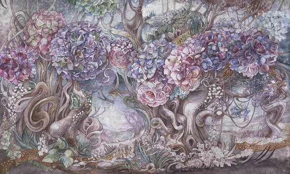 Fototapeta na flizelinie Abstrakcja Drzewa Anwenn