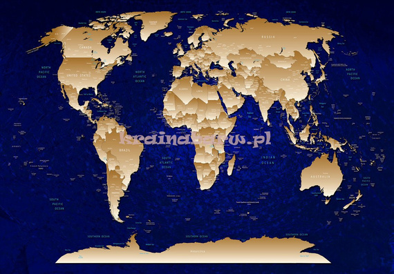Fototapeta 10870 Mapa Świata