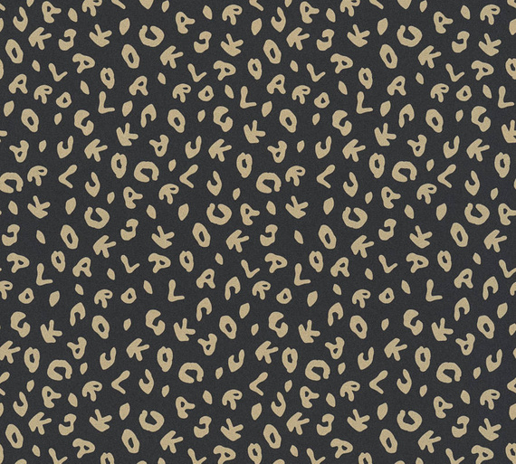 Tapeta 37856-4 litery K/ LEOPARD Karl Lagerfeld 
