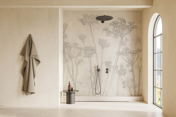 Tapeta artystyczna Wallart Erbario Light kwiaty