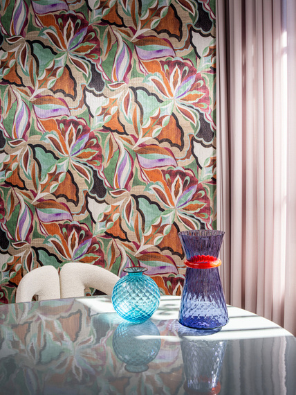 Tapeta tekstylna Arte 24102 Myriad tropikalne kwiaty