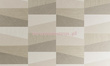 Tapeta geometryczna prostokąty i trapezy w odcieniach beżowych z wyczuwalną strukturą  i efektem 3D