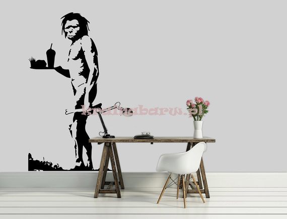 Naklejka na ścianę JASKINIOWIEC BANKSY SPNB193TS