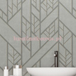 Tapeta geometryczna układ lini i rombów w szarościach