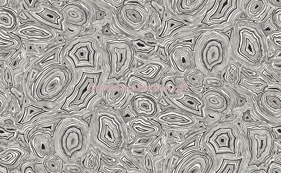 Luksusowa tapeta Malachit czarno biała