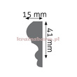 Listwa naścienna gładka LNG-08 240 x 4,1 x 1,5cm