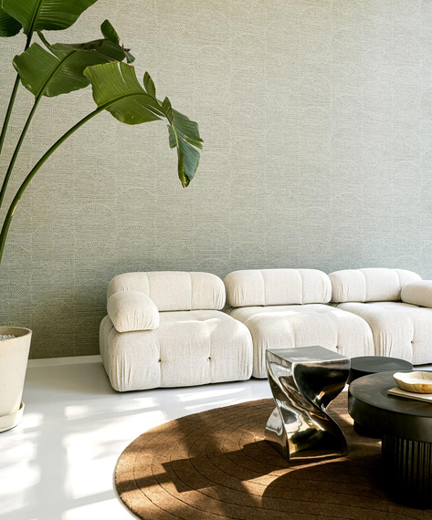 Tapeta Arte 73563 Pampas łuki imitacja tkaniny