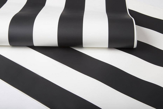 Tapeta 100099 czarno biały pasy
