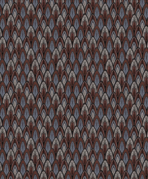 Tapeta Masureel wzór Dabu SUM406 geometryczne liście