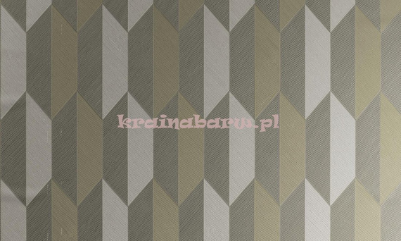 Nowoczesna tapeta geometryczna 3D brąz szary złoty