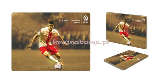 Obraz na tafli PTD225T2 piłka nożna Robert Lewandowski