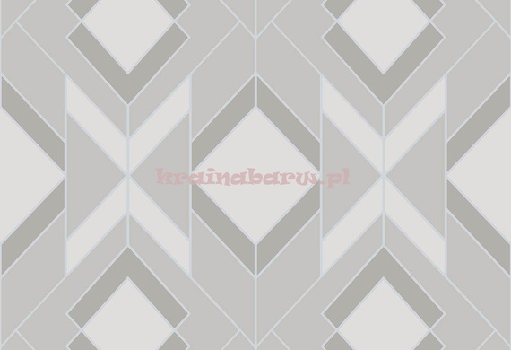 Nowoczesna tapeta geometryczna z graficznym wzorem  szarobeżowa