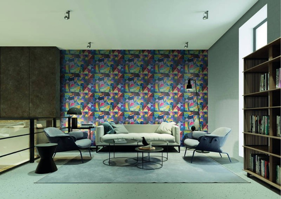 Zmywalna tapeta 24080 abstrakcja geometryczna