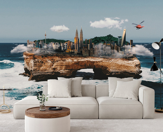 Fototapeta Miasto na oceanie - Zehem Chong