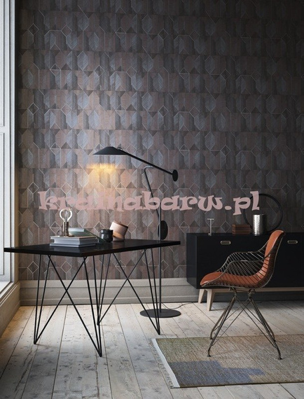 Nowoczesna tapeta geomertyczna figury 3D Iron